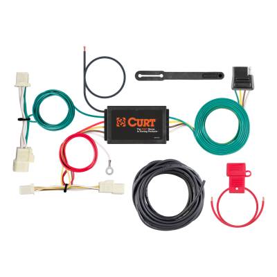 CURT - CURT Custom Wiring Harness, 4-Way Flat Output, Select Hyundai Elantra Sedan Limited
