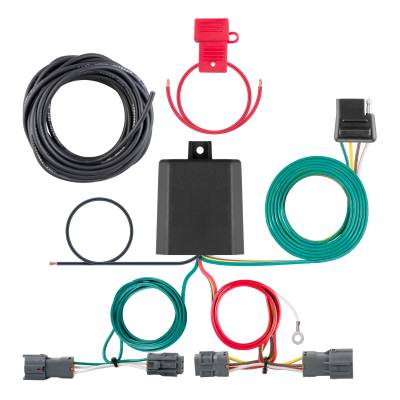 CURT - CURT Custom Wiring Harness, 4-Way Flat Output, Select Kia Sorento