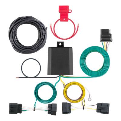 CURT - CURT Custom Wiring Harness, 4-Way Flat Output, Select Dodge Durango