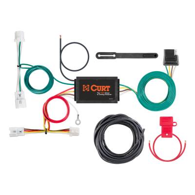 CURT - CURT Custom Wiring Harness, 4-Way Flat Output, Select Nissan Altima
