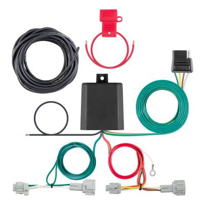 CURT - CURT Custom Wiring Harness, 4-Way Flat Output, Select Nissan Quest