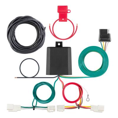 CURT - CURT Custom Wiring Harness, 4-Way Flat Output, Select Avalon, RAV4, ES300h