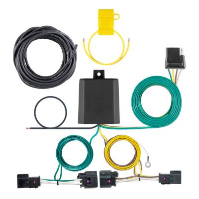 CURT - CURT Custom Wiring Harness, 4-Way Flat Output, Select Chevrolet Sonic