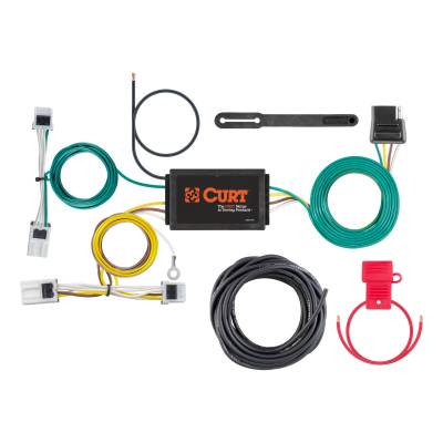 CURT - CURT Custom Wiring Harness, 4-Way Flat Output, Select Infiniti QX30