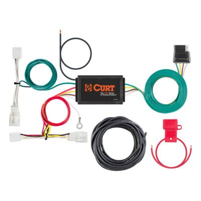 CURT - CURT Custom Wiring Harness, 4-Way Flat Output, Select Lexus ES300h, ES350