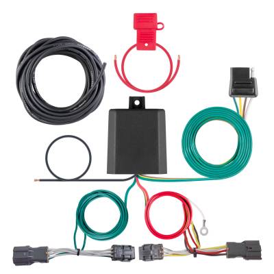 CURT - CURT Custom Wiring, 4-Way Flat Output, Select Hyundai Entourage, Kia Sedona, Seltos