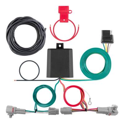 CURT - CURT Custom Wiring Harness, 4-Way Flat Output, Select Subaru Legacy