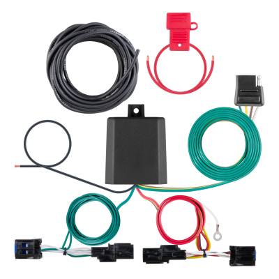 CURT - CURT Custom Wiring Harness, 4-Way Flat Output, Select Kia Sorento, Sportage