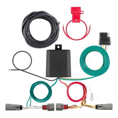 CURT - CURT Custom Wiring Harness, 4-Way Flat Output, Select Mazda CX-5, CX-50