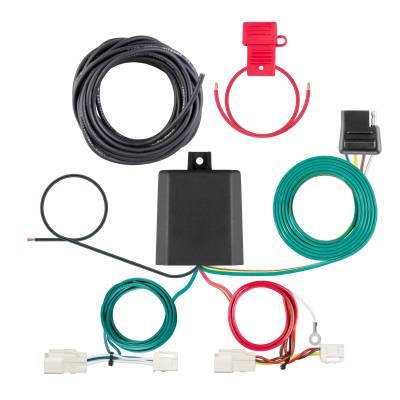 CURT - CURT Custom Wiring Harness, 4-Way Flat Output, Select Toyota Camry