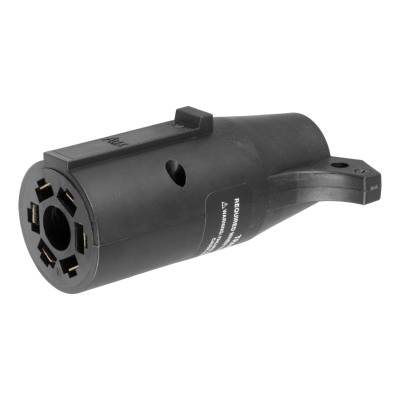 CURT - CURT LED Electrical Adapter (7-Way RV Blade Vehicle to 6-Way Round Trailer)