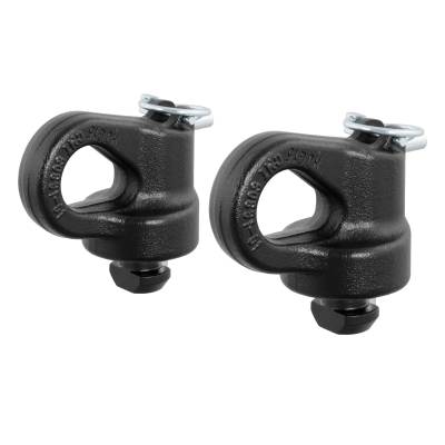 CURT - CURT OEM Puck System Gooseneck Safety Chain Anchors, Chevy, Ford, GMC, Nissan (38K)