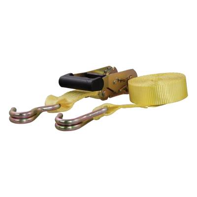 CURT - CURT 14' Yellow Cargo Strap with J-Hooks (1,667 lbs.)