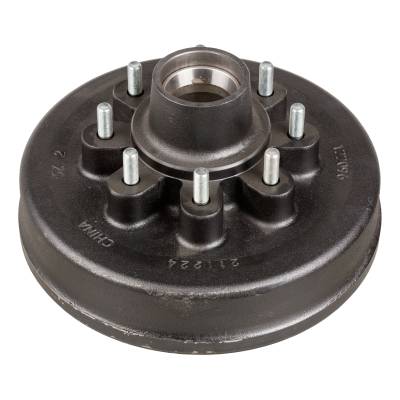 CURT - CURT Lippert 12" Brake Drum Hub Assembly for 7,000-lb. Axle - 8 on 6.5",1/2" Stud