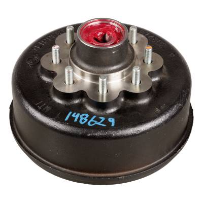 CURT - CURT Lippert RV Brake Drum Hub Assembly for 8,000-lb. Axle - 8 on 6.5", 9/16" Stud