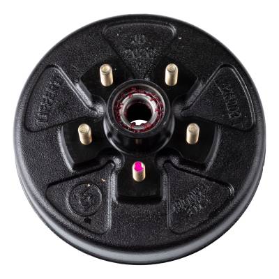 CURT - CURT Lippert 10" RV Brake Drum Hub Assembly for 3,500-lb. Axle - 5 on 4.5", 1/2" Stud