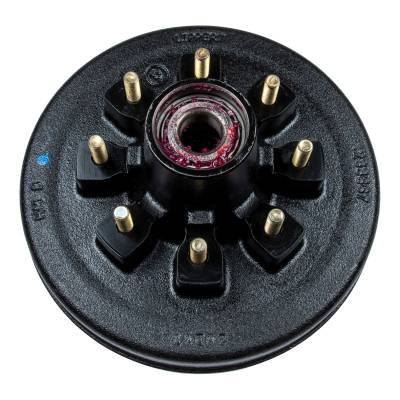 CURT - CURT Lippert 12" RV Brake Drum Hub Assembly for 7,000-lb. Axle - 8 on 6.5", 1/2" Stud