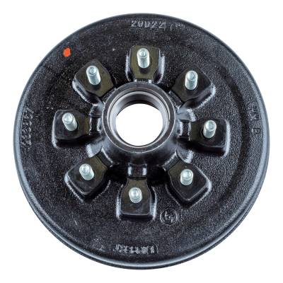 CURT - CURT Lippert 12" Brake Drum Hub Assembly for 7,000-lb. Axle - 8 on 6.5", 9/16" Stud