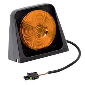 Wesbar - Wesbar 8260603 Agricultural Light - Single with Amber/Amber - Includes 2-Way Weather Pack Tower