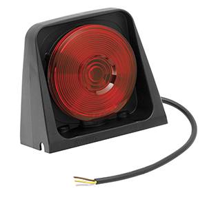 Wesbar - Wesbar 8261000 Agricultural Light - Single with Red/Black with Brake Light Function - Includes Pigtail
