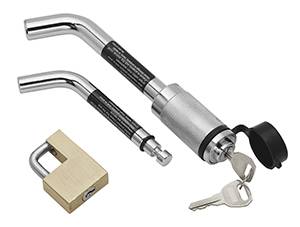 Tow Ready - Tow Ready 63249 Combo Lock Set, Barrel Style w/Bent Pins, 1/2" for 1-1/4" Sq. Receivers, 5/8" for 2" Sq. Receivers & Adjustable Brass Coupler Lock