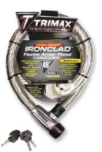 Trimax Locks - Trimax Locks TG3048SX Ironclad 4' X 26mm High Security Armor Plated Stainless Steel Locking Cable