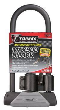 Trimax Locks - Trimax Locks MAX90 Maximum Security 4-1/8 in. X 10-1/2 in. U-Shackle Lock with 16mm Shackle