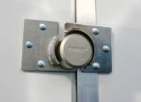 Trimax Locks - Trimax Locks THSP2C Hockey Puck Internal Shackle Door Hasp - 2 Pieces with 3 Bolt Holes