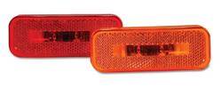 Custer Products - Custer CPL127-R 4 in. x 1.5 in. Red LED Light with Reflex - 2 Diode