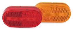 Custer Products - Custer CPL42-A 4 in. x 2 in. Amber Oval LED Light - 4 Diode