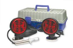 Custer Products - Custer LED30CC 4 in. HD LED Towing Lights  39 ft. Cord - 4 Round Plug - Carrying Case