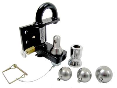 Convert-A-Ball - Convert-A-Ball PH-1 Bolt-On Pintle Hitch w/901 (SS 3-Ball Set)
