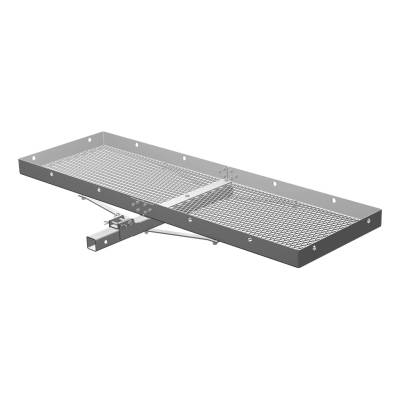 CURT - CURT Mfg 18100  Cargo Carrier - Light-weight aluminum bolt-together carrier with folding shank