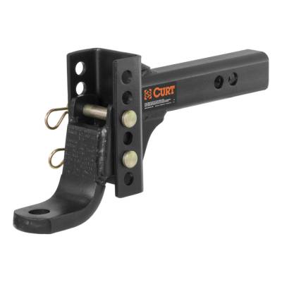 CURT - CURT Mfg 45901  Adjustable Channel-Style Mount - 6,000 LB Gross Trailer Weight