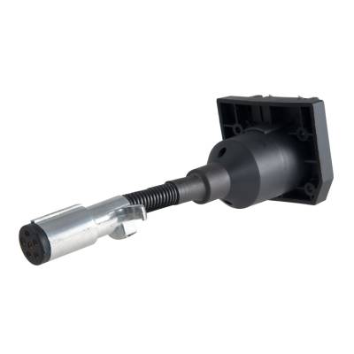 CURT - CURT Mfg 57667  6-Way Round To 7-Way RV blade, Pkg - Adapts 6-way socket to 7-way socket