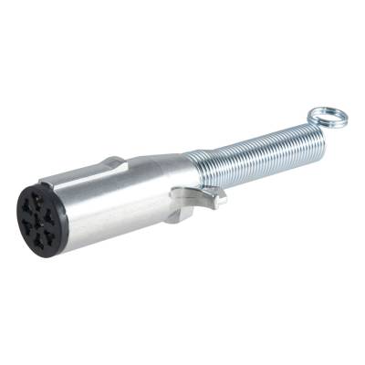 CURT - CURT Mfg 58181  7-Way Round Connector - Spring Trailer End, Packaged