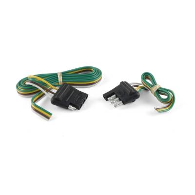 CURT - CURT Mfg 58355  48 Car End/12 Trailer End - 4-way flat car end with 48 IN bonded wire