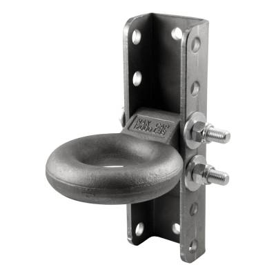 CURT - CURT Mfg 48640  Adjustable Lunette Eye Kit - Forged 3 IN inside diameter lunette eye