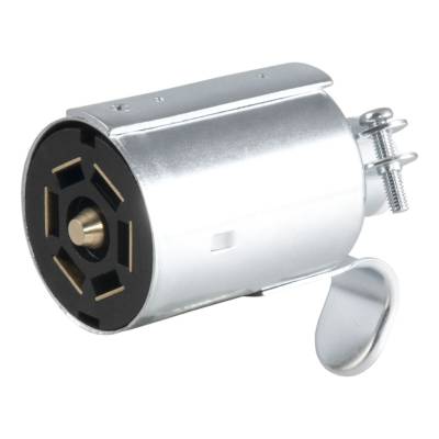 CURT - CURT Mfg 58190  7-Way Round RV Blade Wiring Connector - Trailer End