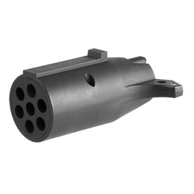 CURT - CURT Mfg 57040  7-Way Round To 4-Way Flat Adapter - Adapts 7-way round to 4-way flat