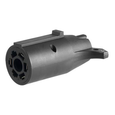 CURT - CURT Mfg 57240  7-Way RV Blade To 4-Way Flat Adapter - Adapts 7-way round RV to 4-way flat