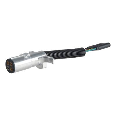 CURT - CURT Mfg 57444  4-Way Round To 4-Way Flat Wiring Adapter