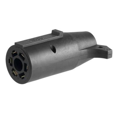 CURT - CURT Mfg 57660  7-Way Round RV To 6-Way Round Adapter - Adapts 7-way round RV to 6-way round--center pin brake