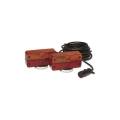 Custer SPL50B-7 Red/Amber Magnetic Tow Lights  50 ft. Cord  7-Pin Plug - 120# Magnets