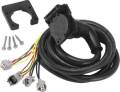 Bargman 90 Degree Fifth Wheel Adapter Harness, 7-Way Flat Pin Connector Assembly 9 ft., Toyota