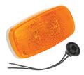 Bargman Side Marker Clearance Light LED #59 Amber w/White Base