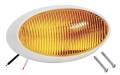 Bargman Porch Light #79 Oval Amber w/White #5 Base