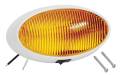 Bargman Porch Light #79 Oval Amber w/White #5 Base & Switch