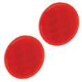 Bargman Reflector 3-3/16" Round Adhesive Mount Red