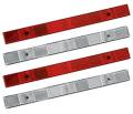 Bargman Reflector Red & Clear Conspicuity - 2 ea. Per
